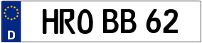 Trailer License Plate